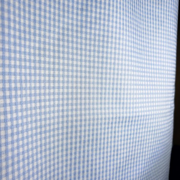 ETON of Sweden, NWOT 17.5 Light Blue and White Mini Check, Classic Fit - Picture 9 of 13
